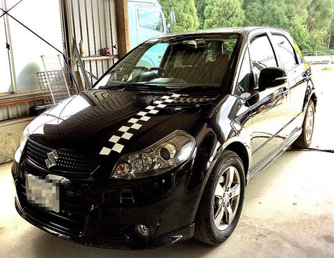 車両ボンネット施工例