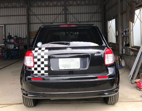 車両リア施工例